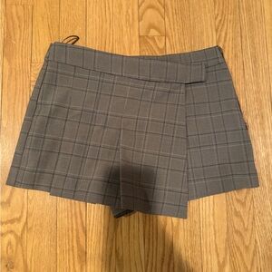 Plaid Brown Skort
